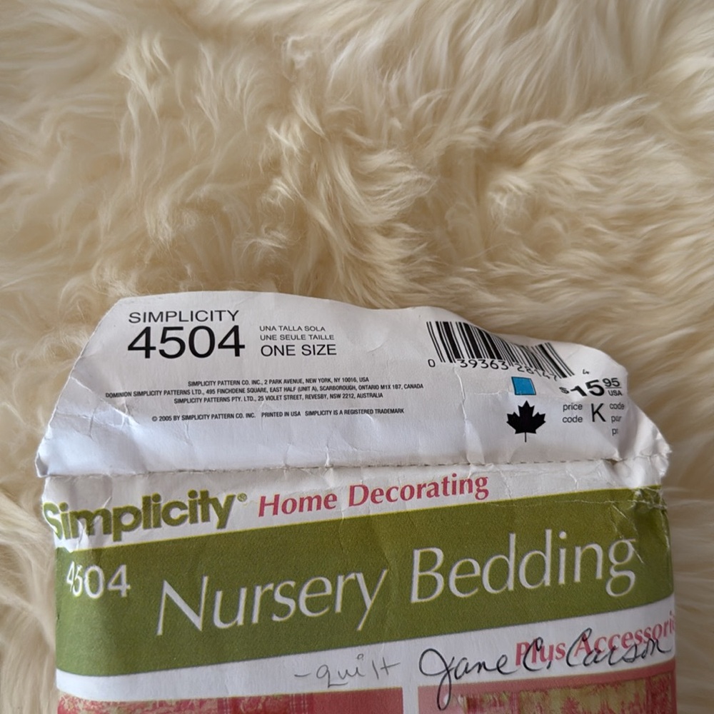3 Simplicity nursery patterns - Picture 4 of 8